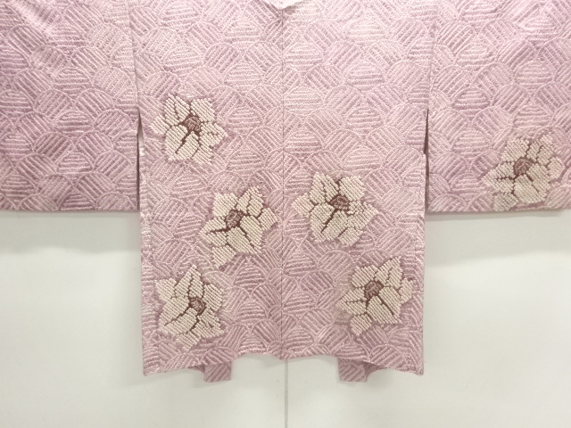 JAPANESE KIMONO / ANTIQUE HAORI / SILK / ALL SHIBORI / FLOWER